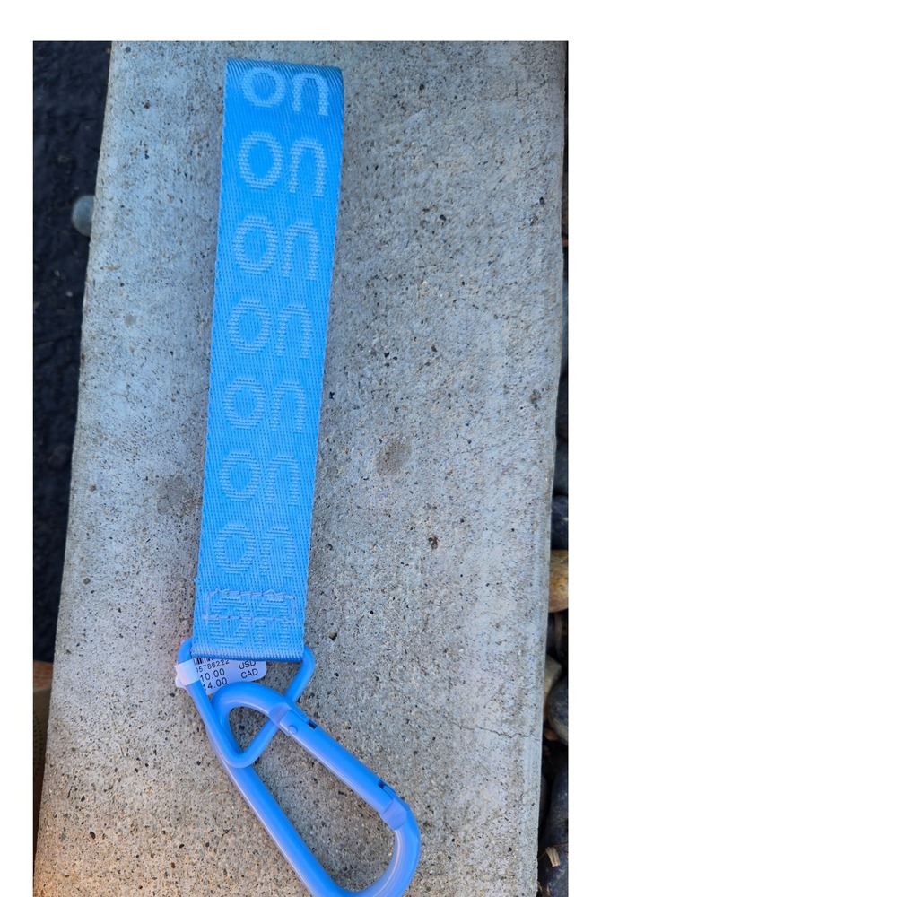 Urban Outfitters UO Logo Lanyard Keychain Blue Carabiner Clip New With Tags